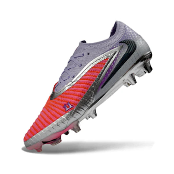Nike Phantom 6 Elite Pink, Silver and Purple Firm Ground FG Football Boot