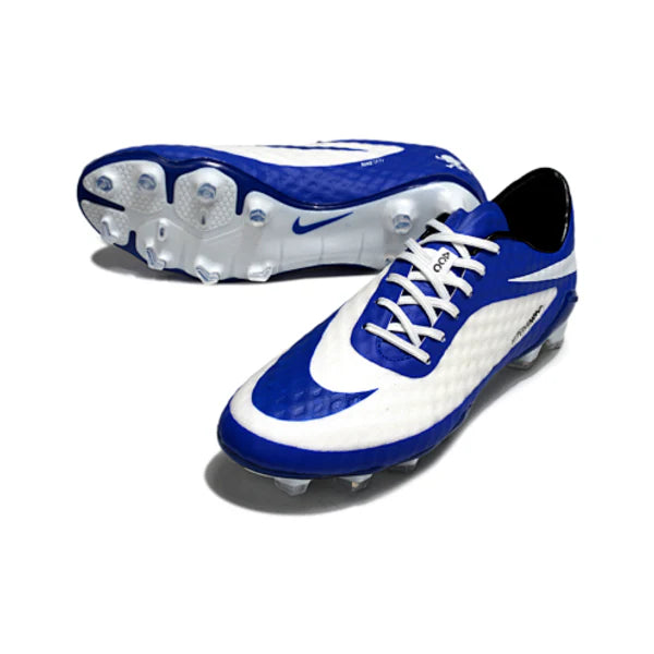 Nike Phantom Hypervenom Elite Blue and White Firm Ground FG Football Boot
