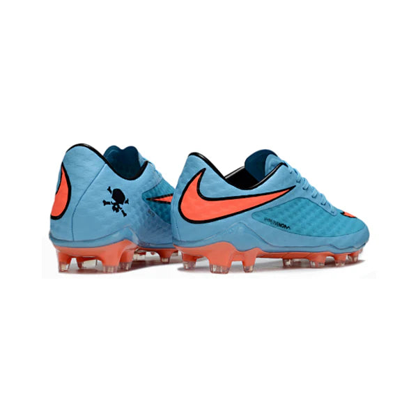 Botas de fútbol Nike Phantom Hypervenom Elite FG para terreno firme, color azul claro