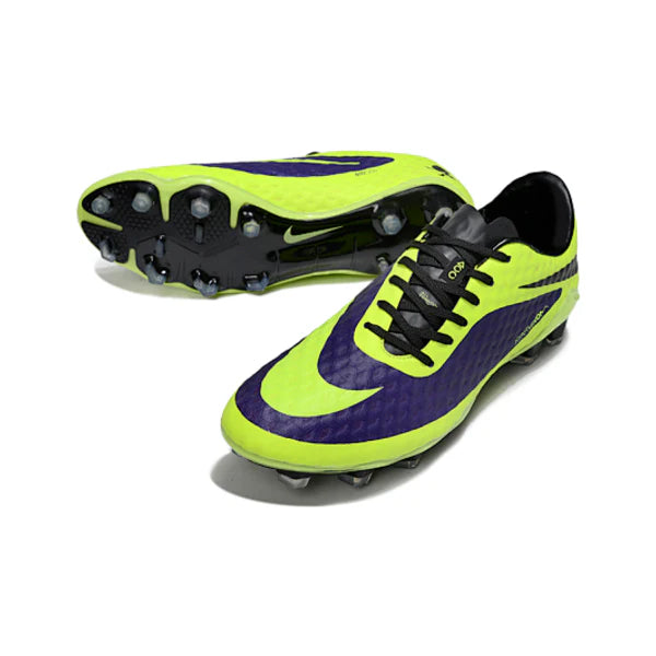 Nike Phantom Hypervenom Elite Light Green and Purple Firm Ground FG Football Boot