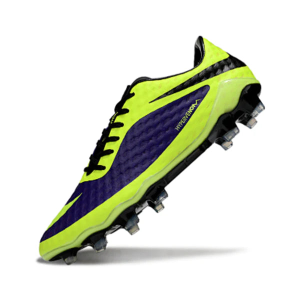 Nike Phantom Hypervenom Elite Light Green and Purple Firm Ground FG Football Boot