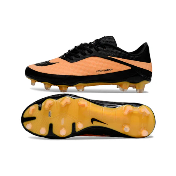 Nike Phantom Hypervenom Elite Orange and Black Firm Ground FG Kids Football Boot