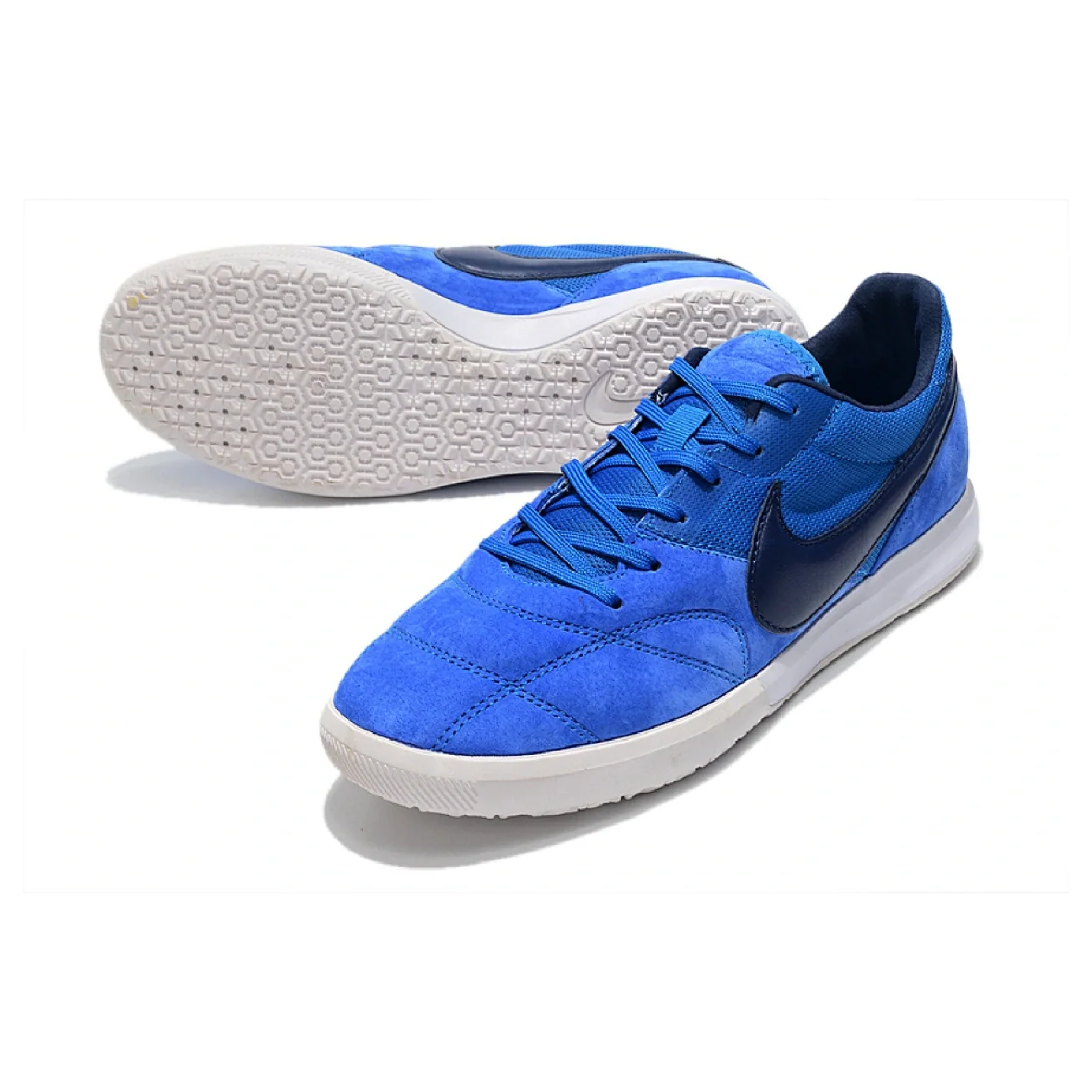 Nike Premier II Blue and White Indoor IC Football Boot