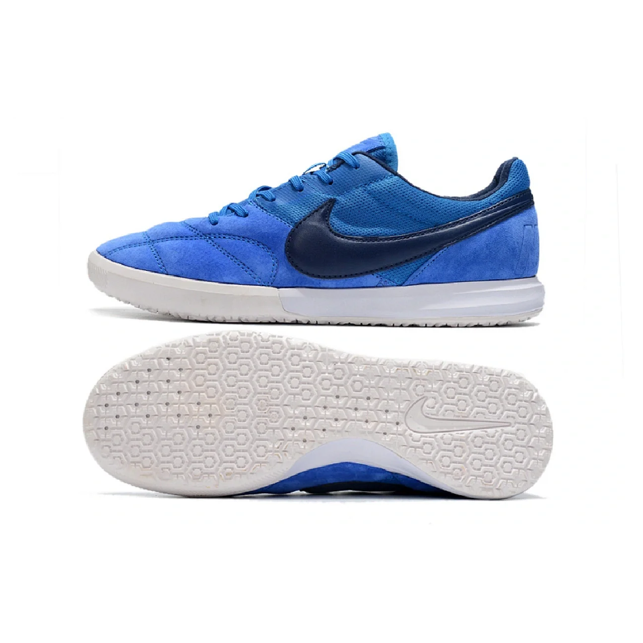 Nike Premier II Blue and White Indoor IC Football Boot