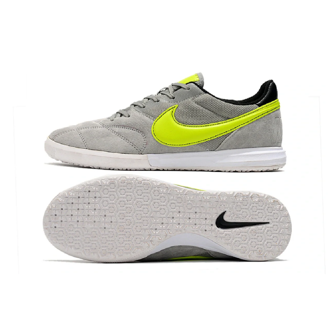 Nike Premier II Gray and Green Indoor IC Football Bootd