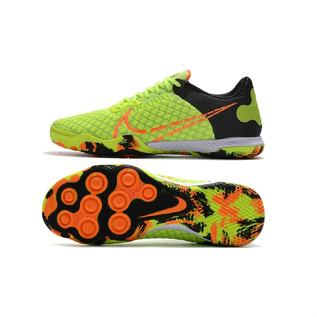 Nike Reactgato IC Green and Gray Indoor IC Football Boot