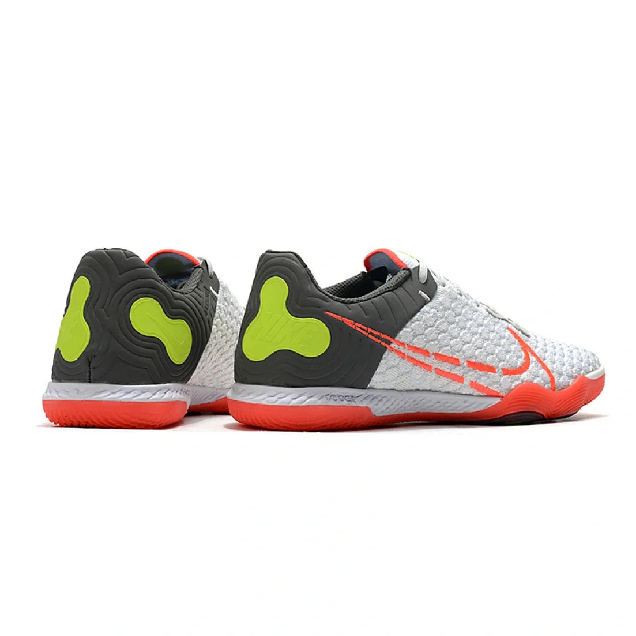 Nike Reactgato IC White Gray and Orange Indoor IC Football Boot