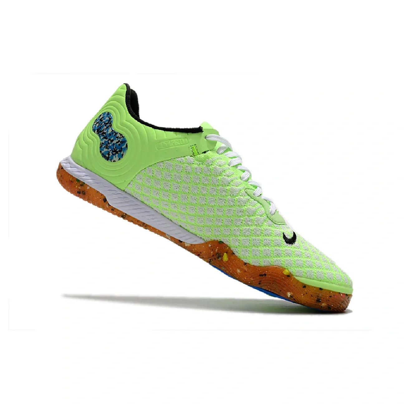 Nike Reactgato Laceless Green and White Indoor IC Football Boot