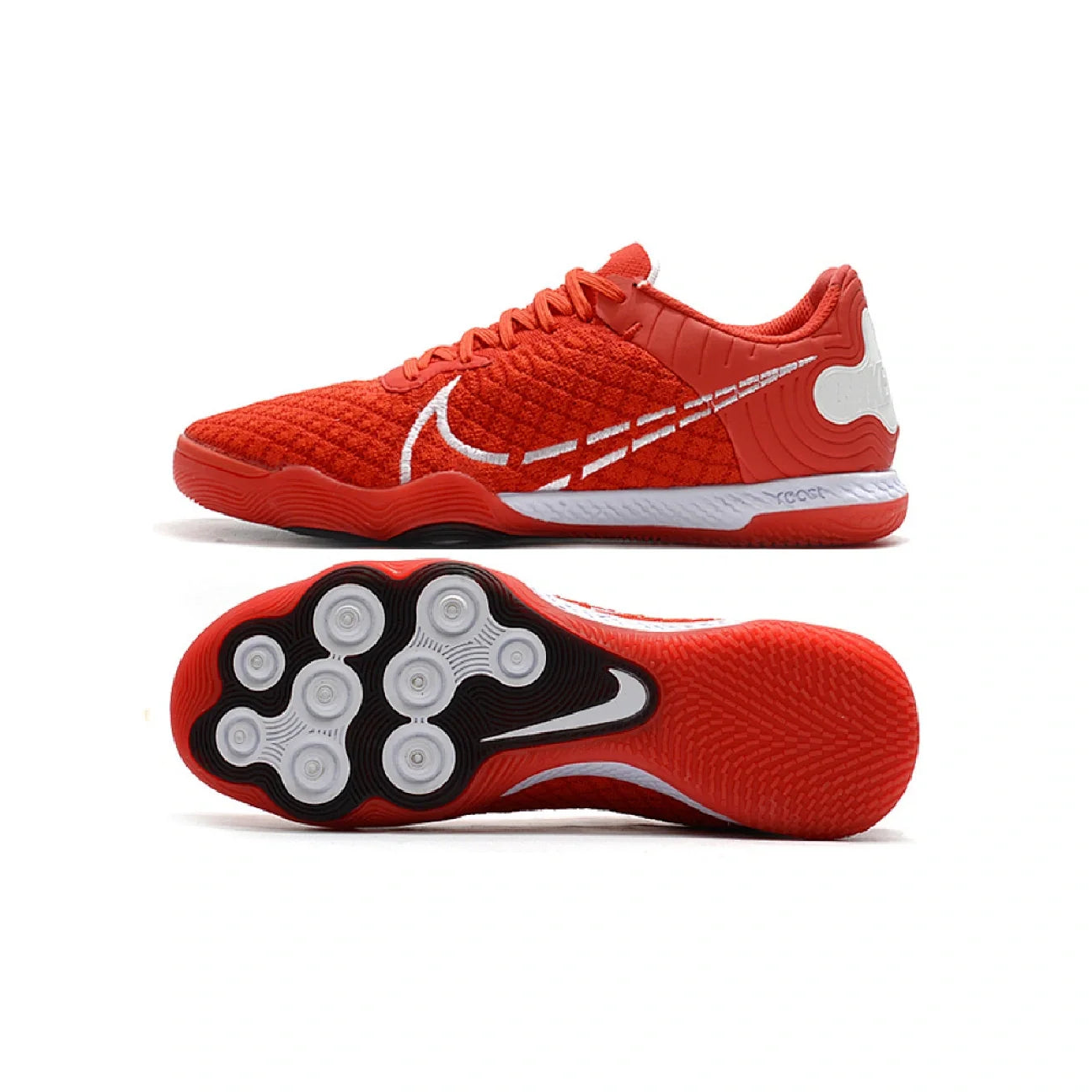 Nike Reactgato Red and White Indoor IC Football Boot