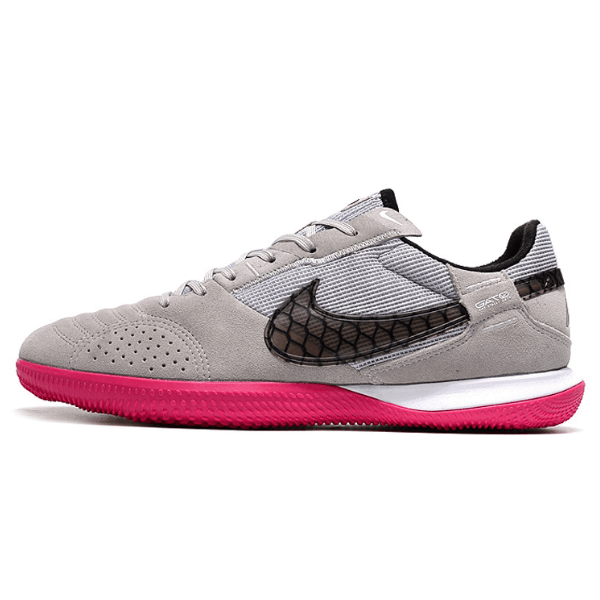 Nike Streetgato Gray and Pink Indoor IC Football Boot