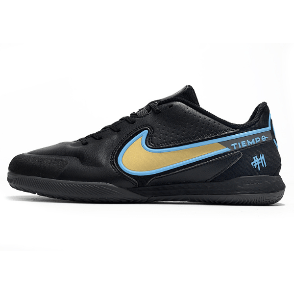 Nike Tiempo Legend 9 Elite Black Yellow and Blue Indoor IC Football Boot