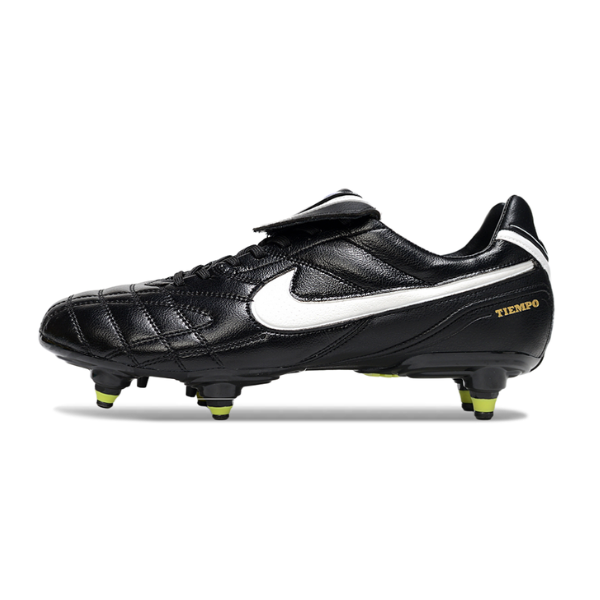 Botas de fútbol Nike Tiempo Legend 5 Elite SG con tacos mixtos en blanco y negro
