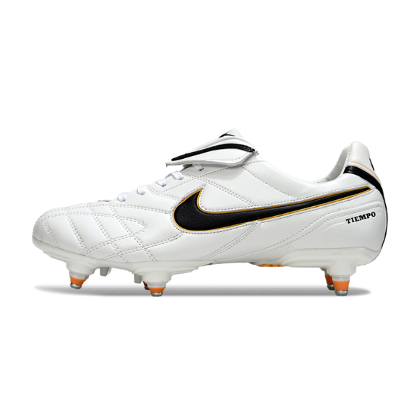 Botas de fútbol Nike Tiempo Legend 5 Elite SG con tacos mixtos en blanco
