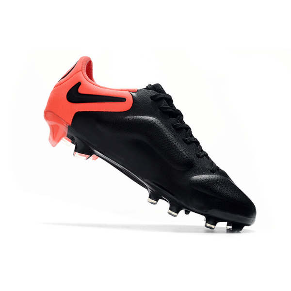Nike Tiempo Legend 9 Elite Black and Orange Firm Ground FG Football Boot