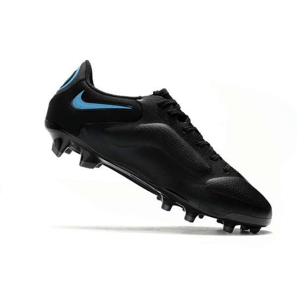 Botas de fútbol Nike Tiempo Legend 9 Elite FG para terreno firme, color negro y amarillo