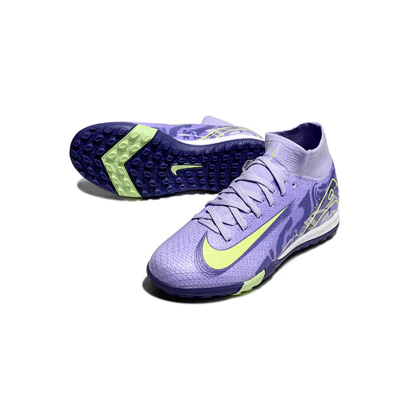 Botas de fútbol Nike Zoom Mercurial Superfly 10 Elite para niños United Purple Turf TF