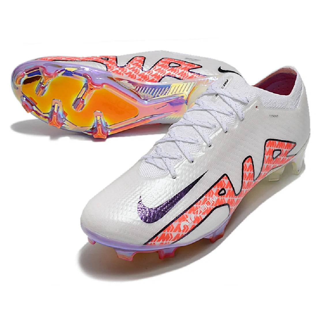 Nike Zoom Mercurial Vapor 15 Elite Disruption Pack Black and White Firm Ground FG Football Boot