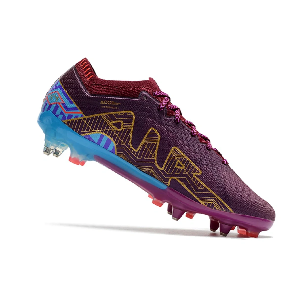 Nike Zoom Mercurial Vapor 15 Elite Purple Aluminum Studs SG Football Boot Mbappe
