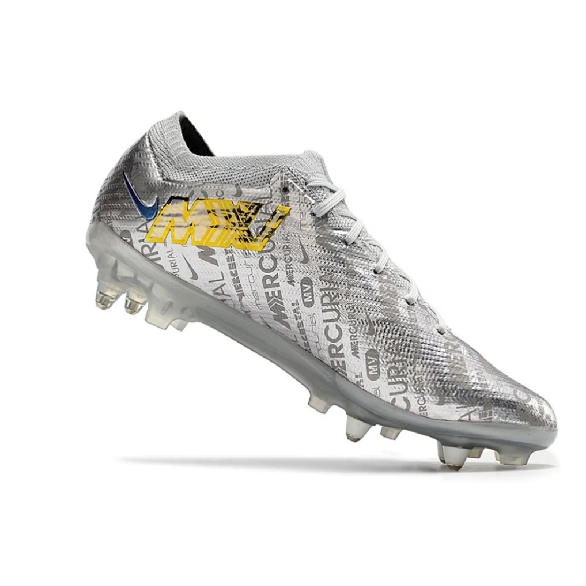 Nike Zoom Mercurial Vapor 15 Elite Silver Aluminum Studs SG Football Boot