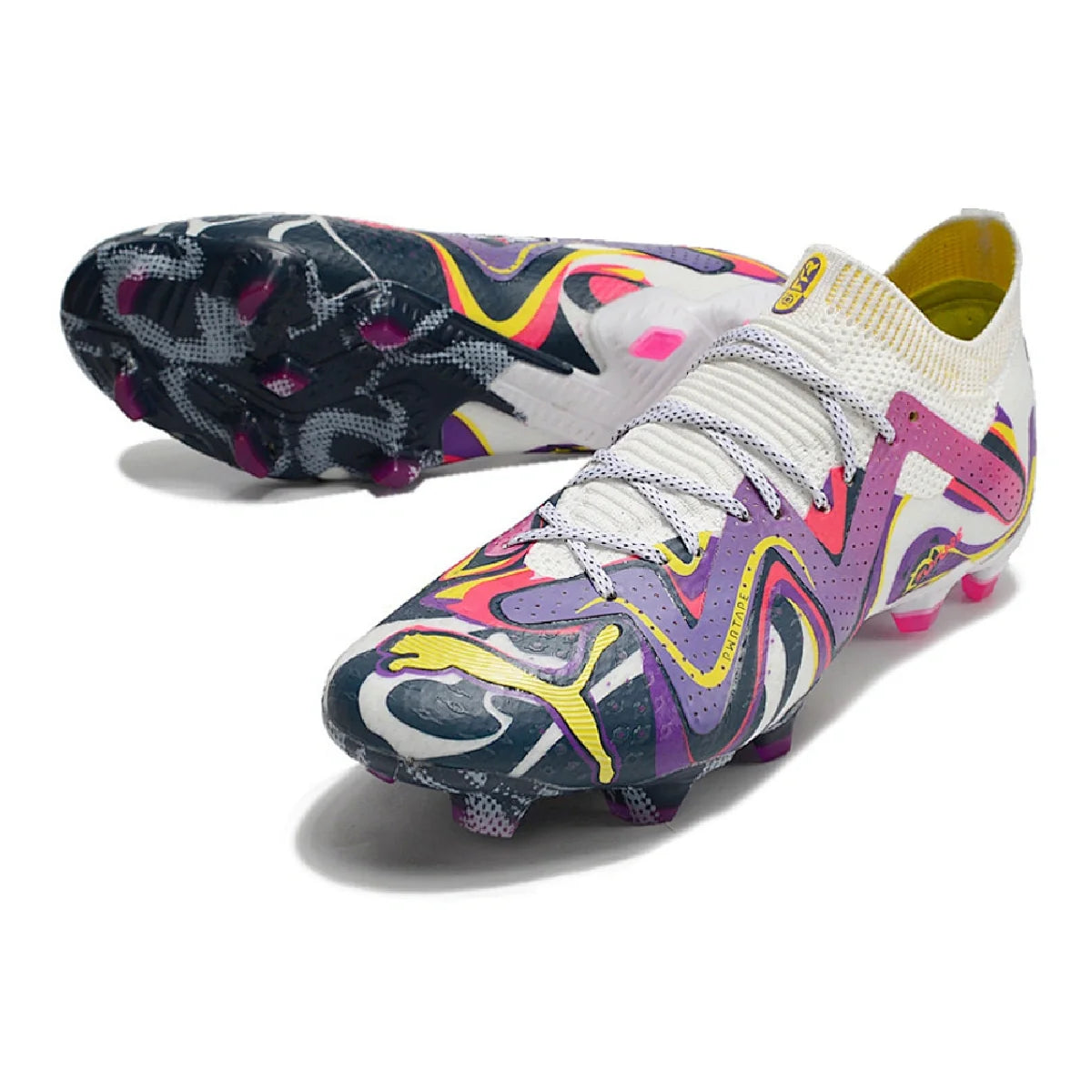 Puma Future Ultimate Creativity Pack Black and Yellow Firm Ground FG Football Boot
