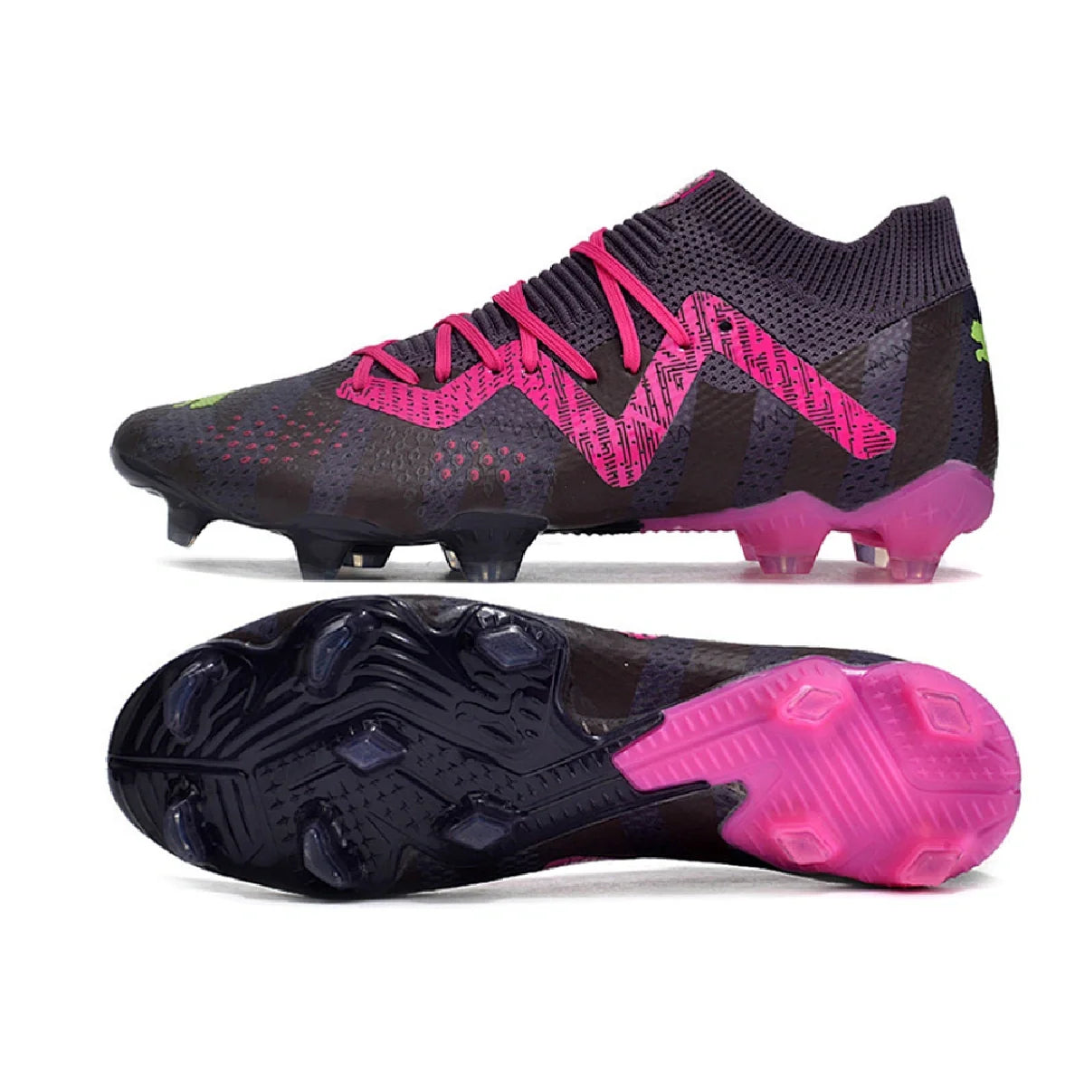 Botas de fútbol Puma Future Ultimate Firm Ground FG en morado y rosa