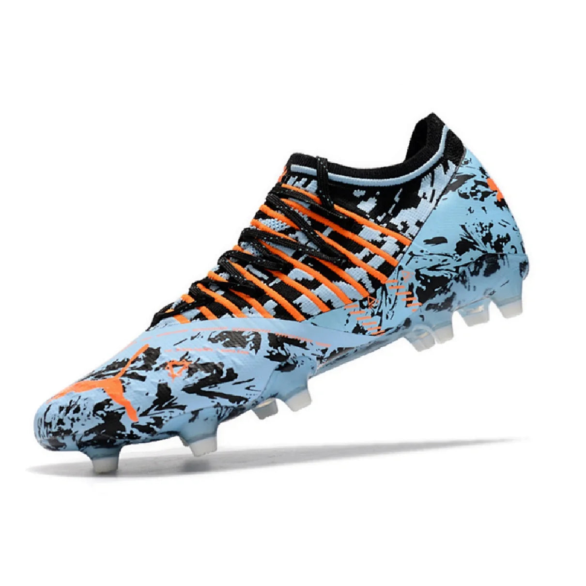 Botas de fútbol Puma Future Z 1.3 FG para terreno firme, color gris y negro