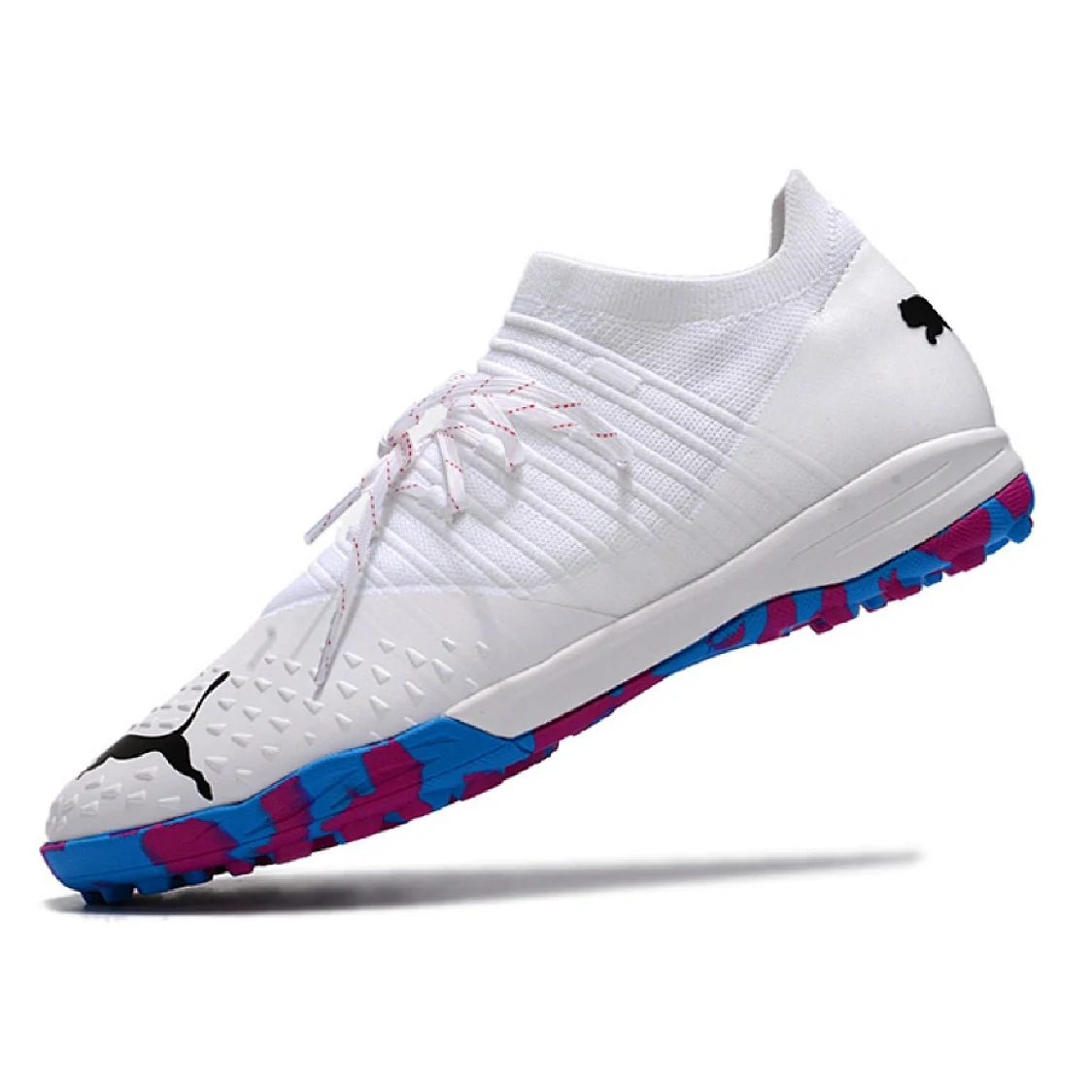 Puma Future Z 1.3 Turf TF White Pink and Blue Football Boot