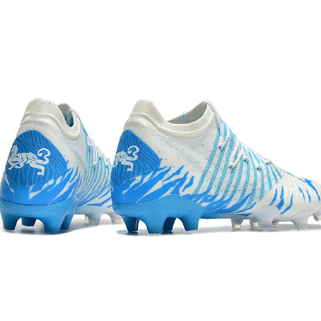 Puma Future Z 1.3 White and Blue Firm Ground FG Football Boot