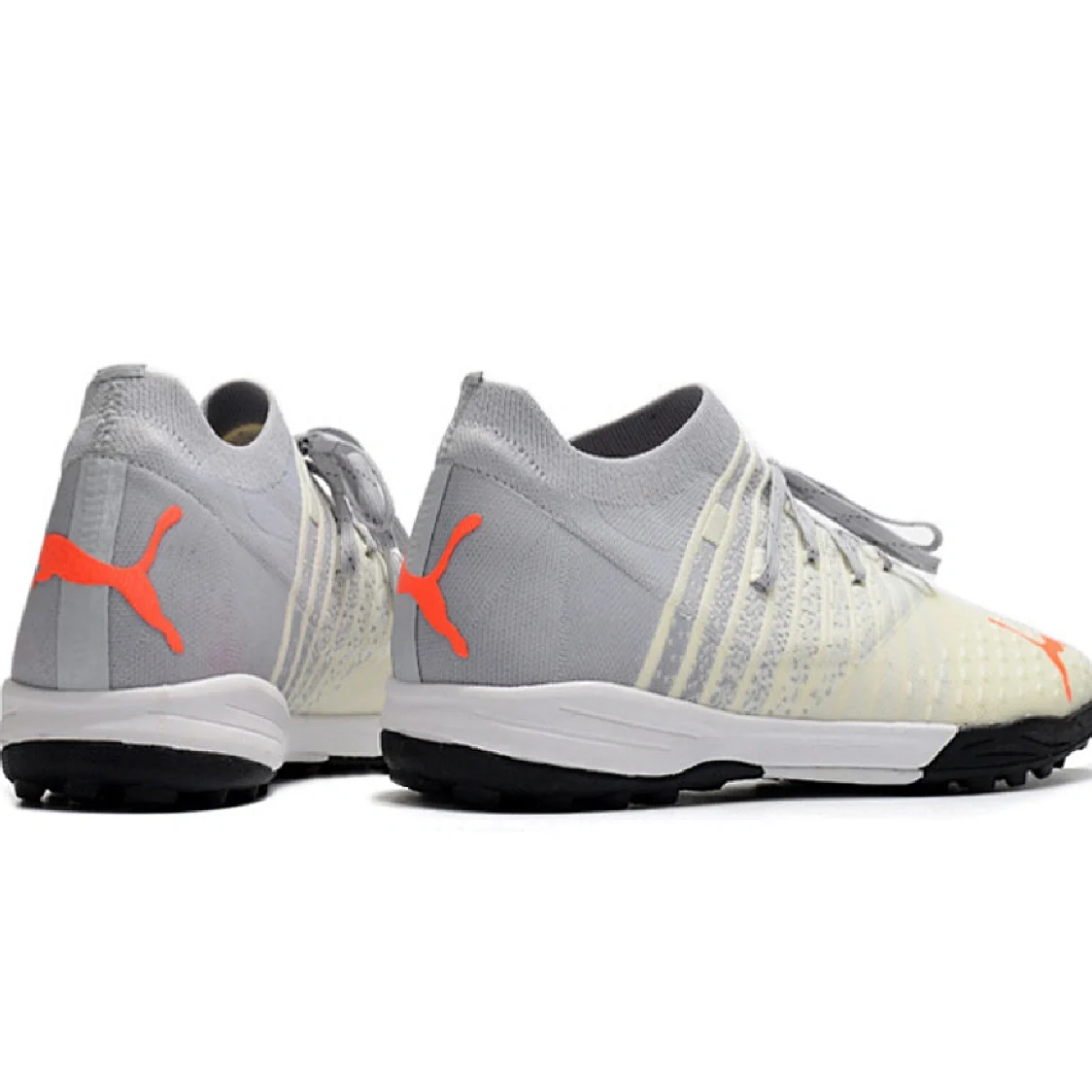 Puma Future Z 1.3 White and Gray Turf TF Football Boot