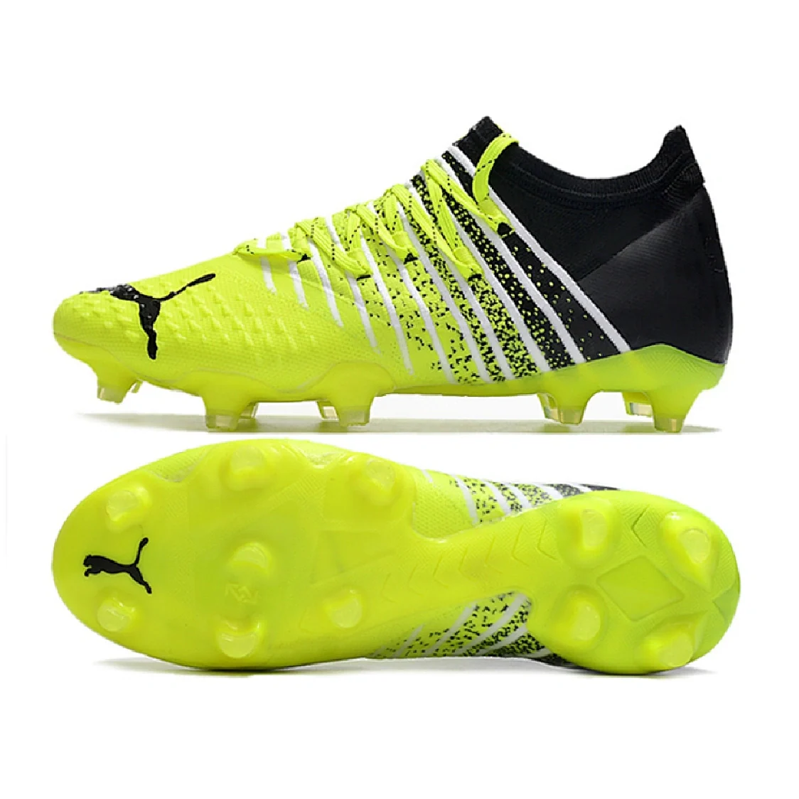 Puma Future Z 1.3 Yellow and Black Firm Ground FG Football Boot