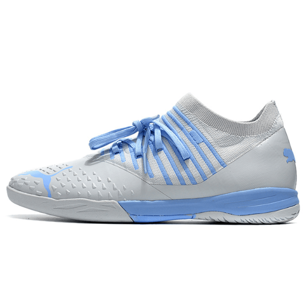 Puma Future Z 1.3 Gray and Blue Indoor IC Football Boot