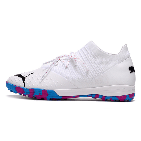 Puma Future Z 1.3 Turf TF White Pink and Blue Football Boot