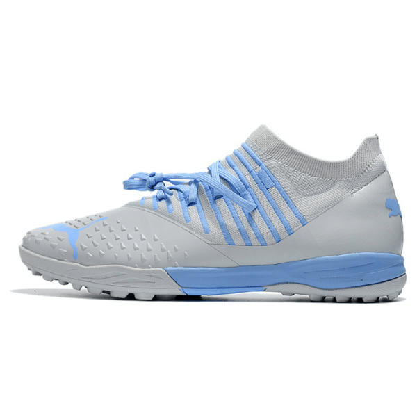 Puma Future Z 1.3 Gray and Blue Turf TF Football Boot