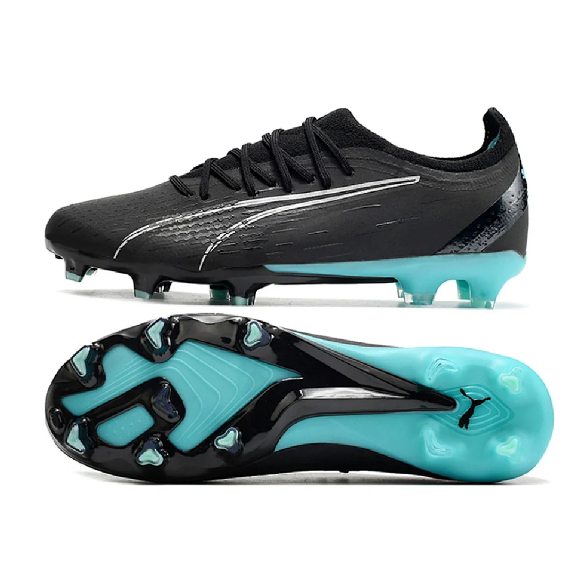 Puma Ultra Ultimate Black and Blue Firm Ground FG Football Boot