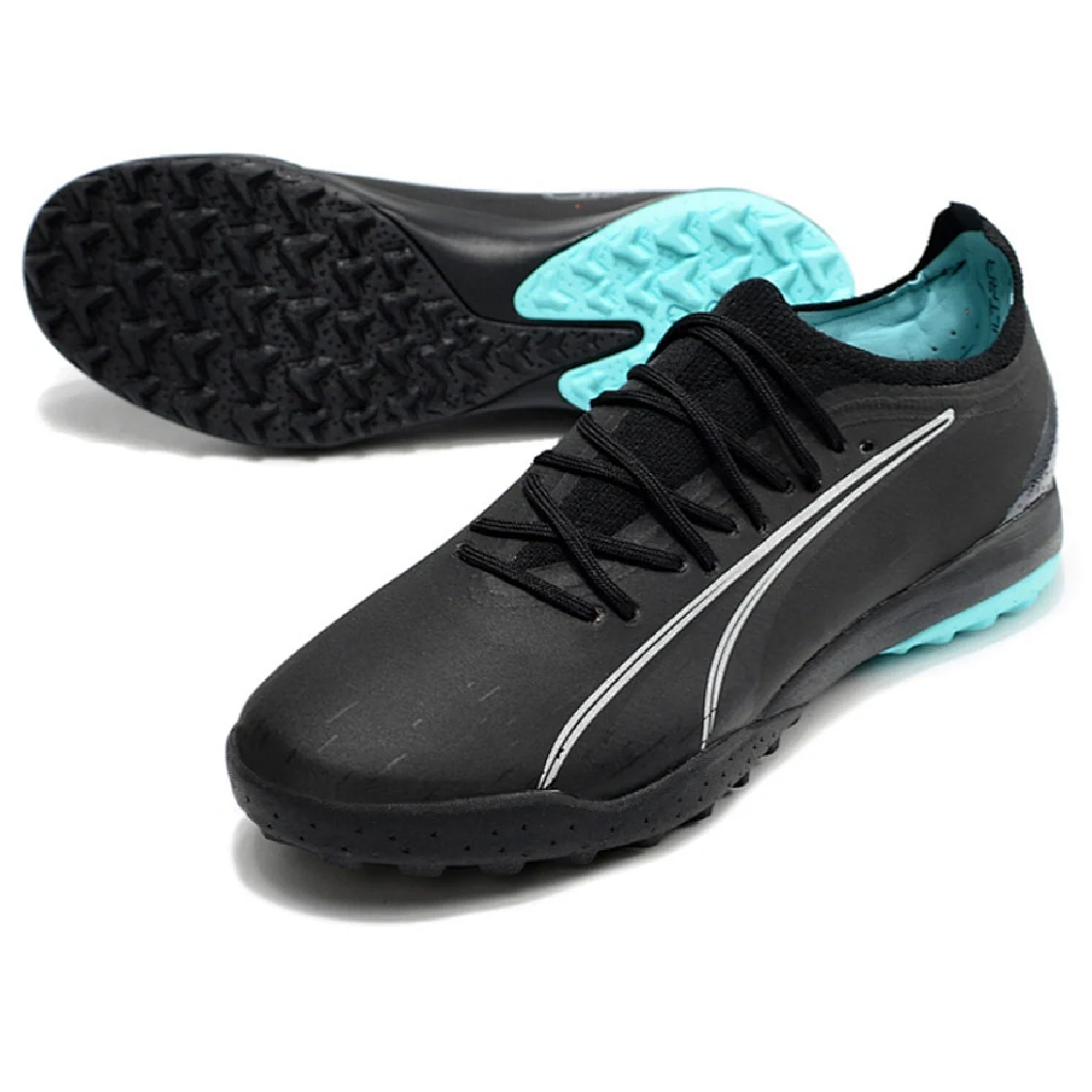 Puma Ultra Ultimate Black and Blue Turf TF Football Boot