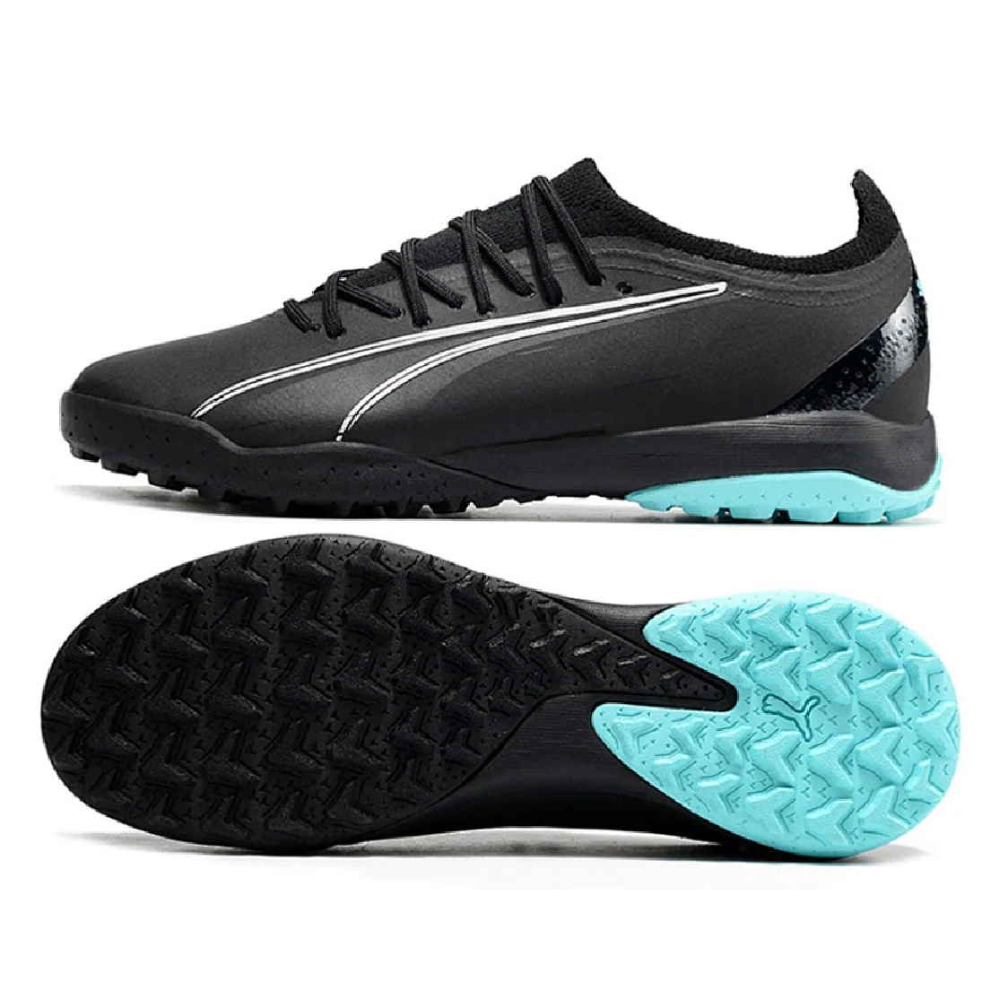 Puma Ultra Ultimate Black and Blue Turf TF Football Boot