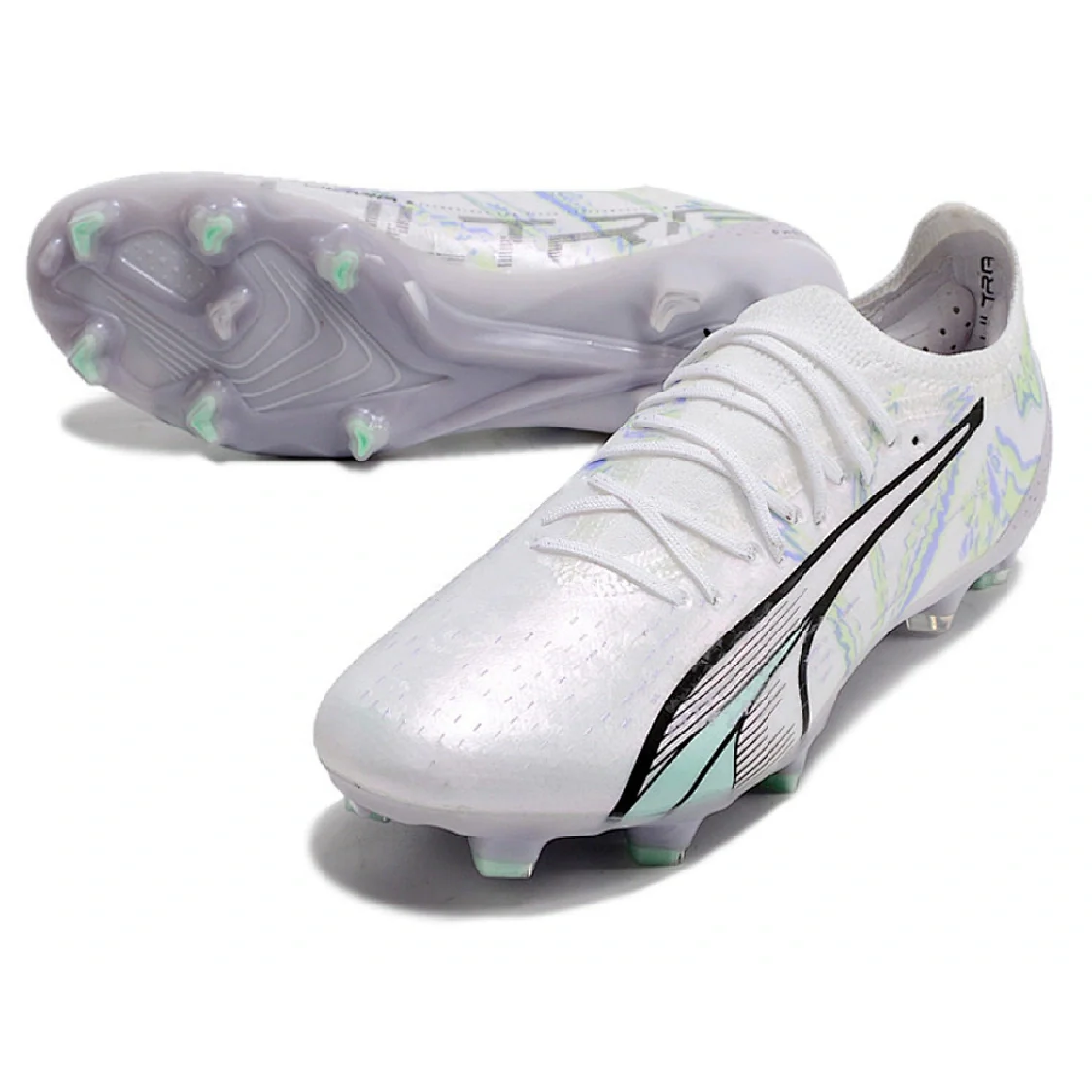 Puma Ultra Ultimate Brilliance Pack Black and Yellow Firm Ground FG Football Boot