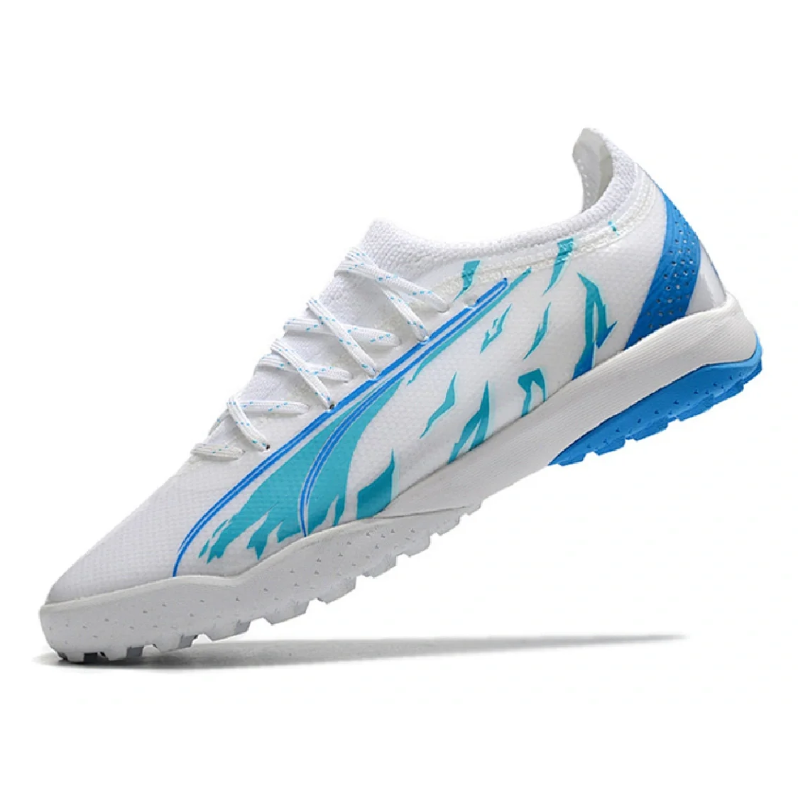 Puma Ultra Ultimate White and Blue Turf TF Football Boot 