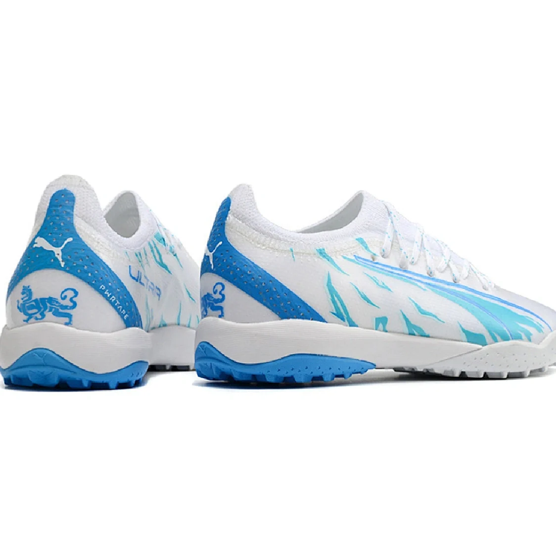 Puma Ultra Ultimate White and Blue Turf TF Football Boot 