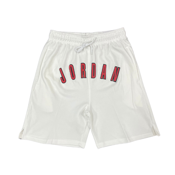 Pantalones cortos Jordan blancos y rojos