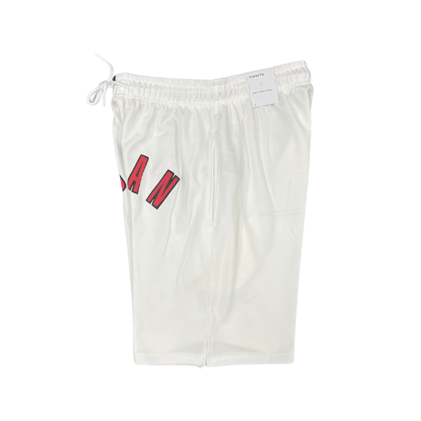 Pantalones cortos Jordan blancos y rojos