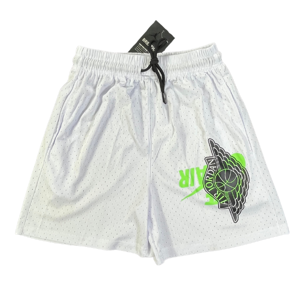 Pantalones cortos Nike Air Jordan en blanco, negro, verde y rojo 