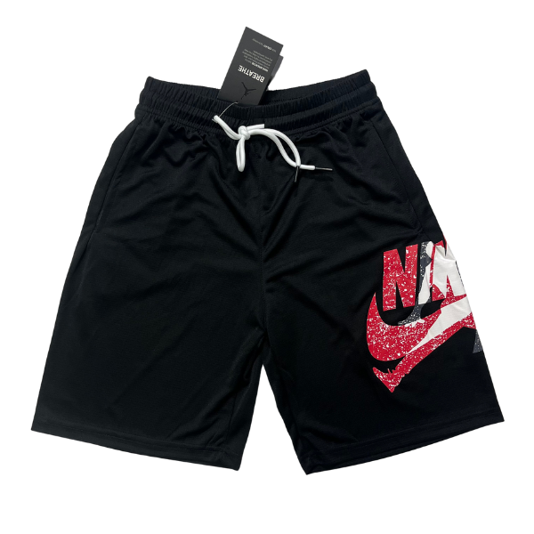 Pantalones cortos Nike Air Jordan negros, rojos y blancos 