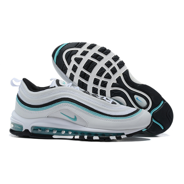 Zapatillas Nike Air Max 97 informales en blanco, negro y azul 