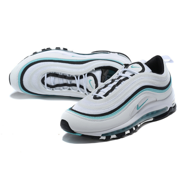 Zapatillas Nike Air Max 97 informales en blanco, negro y azul 