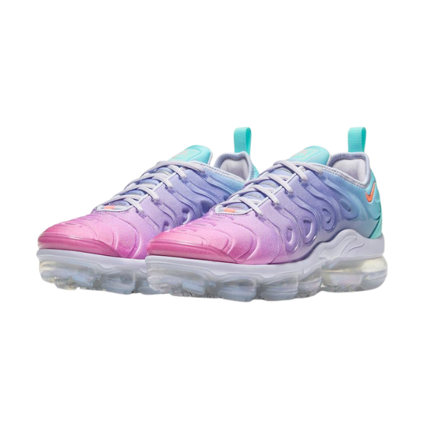 Nike Air VaporMax Plus White Blue and Light Purple Casual Shoes