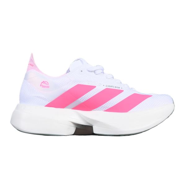Zapatillas de running Adidas Adizero Adios Pro 4 blancas y rosas 