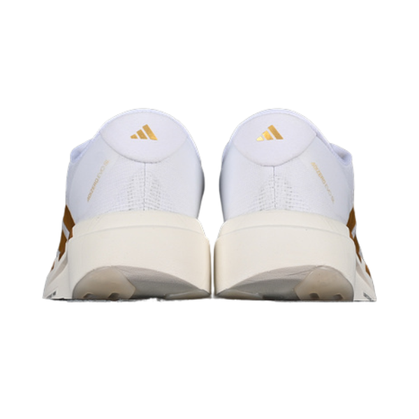 Adidas Adizero Evo SL White and Gold Running Shoes