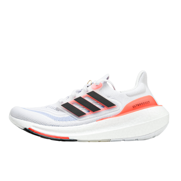 Zapatillas de running Adidas Ultraboost Light en blanco y naranja 