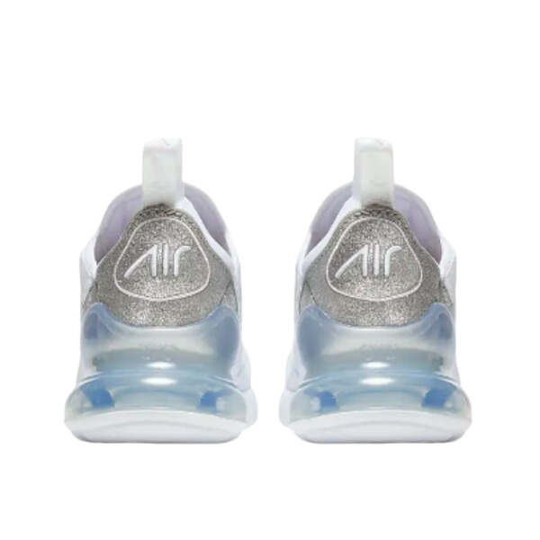 Zapatillas Nike Air Max 270 React blancas y plateadas